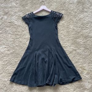 Ralph Lauren black flare dress